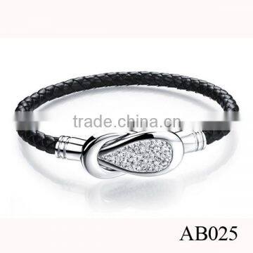 Mens Leathe Bracelet Engraved /Classical Mens Leather Jewelry Wholesale