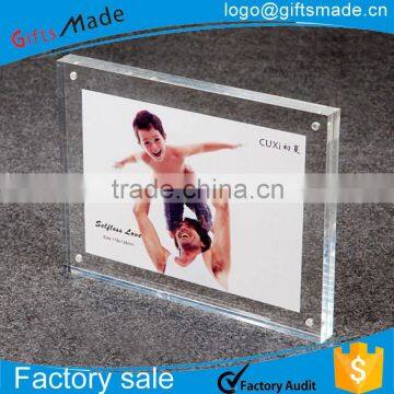 decorative photo frame/square shape photo frame/mini acrylic l photo frame