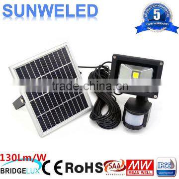 12v outdoor Solar Rechargeable Motion Sensing LED Flood Light 10w 20w 30w 50w