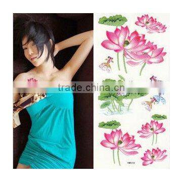 lotus shape body tatoo stickers