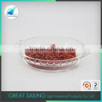 Factory Price Clear Glass Plate High Borosilicate Glass Bakeware