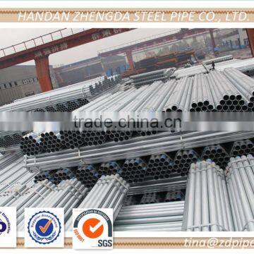 EN10219 Hot dipped Galvanized ERW Mild Steel Pipe