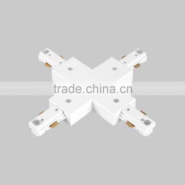 high quality 3 wires "X" shape led track adapter