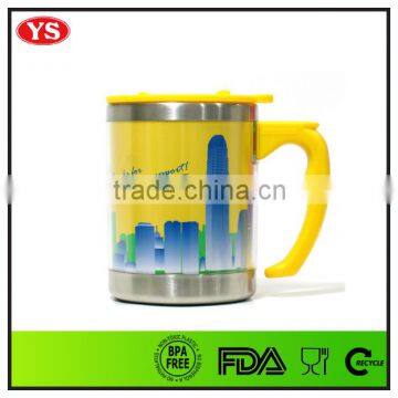 16 oz two layer insulated lady travel mug
