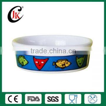 Hot Sale High Quality White Round Ceramic Pet Bowl for Dog photo-2
