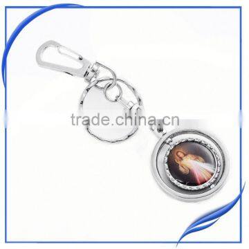 Promotion religious 3d metal keychain