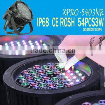 Outdoor stage led par light 54pcs*3w RGBW led par light