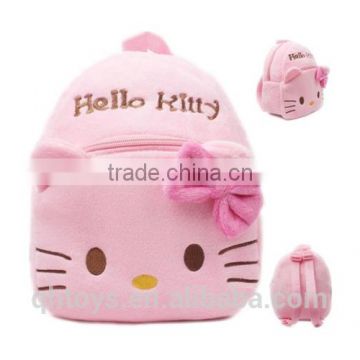 hot sales super cute hello kitty soft plush backpack for girls