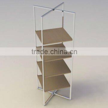 5 Tier Wooden Display Shelf Stand/ Store Fixture Wooden Shelf