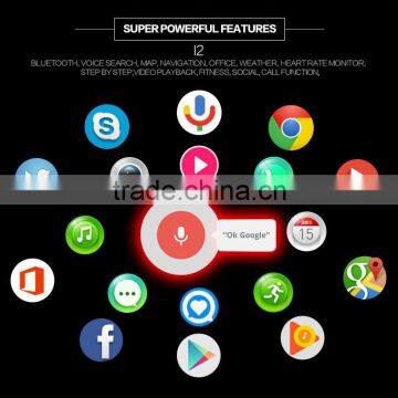 I2 3G Smart Watch Phone MTK6580 Android 5.1 OS 512MB+4G Quad Core Heart Rate Monitor Wake up Screen photo-6