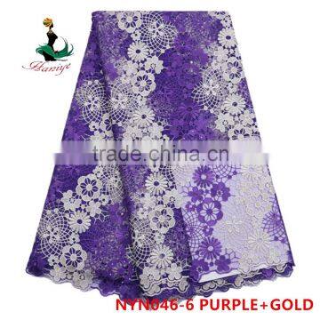 2016 Haniye Fashionable African Embroidered Net Tulle Lace Fabric/tulle Lace Fabric/NYN46 photo-4