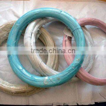 factory price 12 gauge pvc coated red green blue tie wire