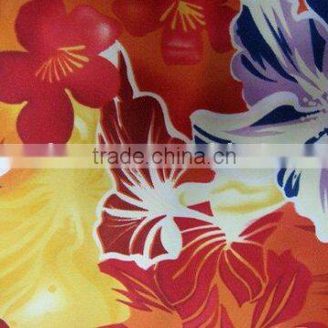 Printed spandex 4-way stretch fabric
