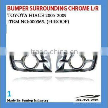 #000363 spot light spot lamps Chrome Bumper Surrounding for hiace commuter