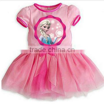 Frozen gauze dress, wholesale frozen skirt for kids