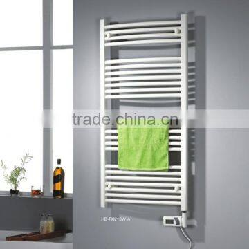 HB-R0218W-A electric element heated steel ladder towel warmer thermostat towe rails radiator