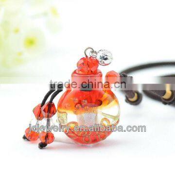 Aromatherapy Bottle Glass Perfume Bottle Necklece Pendant Mineral Jewellery