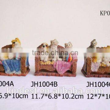 Resin Dog Figurines for Home Decoration, Promotion Gift Resin Dog Statues