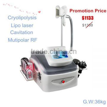 Cryo lipo lazer cavitation machine/650nm lipo laser cellulite vacuum massage