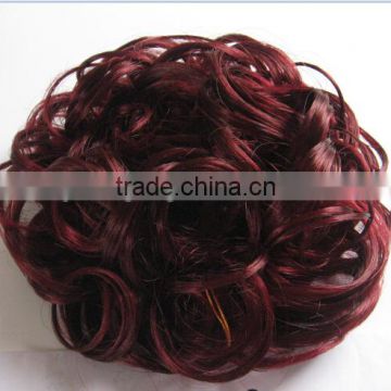 Beauty salon hair accessories, synthetic hair scrunchy