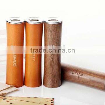 New design charger mobile accessories wood power bank 2600mah