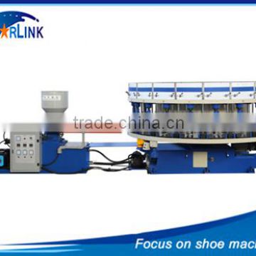 Hot SLM-6-02 Wenzhou Starlink Full-Automatic TPR And PVC Shoe Making Rotary Plastic Injection Molding Machine