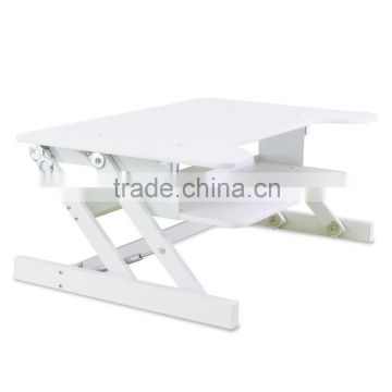 Fashion and portable design height adjustable folding stand up laptop desk