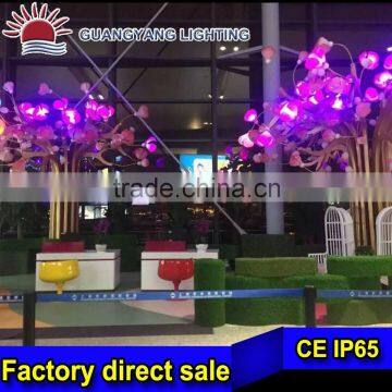 high quality garden light fake peach flower tree courtyard led light manufacturer