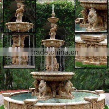 stone garden fountain