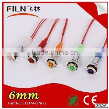 Filn 6mm 12v Argon Lamp Bulb Metal Laser Stage Light LED Indicator Light With Wire photo-6