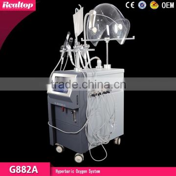 Oxygen Skin Care Machine Factory Direct Wholesale G882A Effectively 9 In 1 Hyperbaric Facial Skin Care Oxygen Facial Oxygen Jet Peel Machine For Skin Rejuvenation