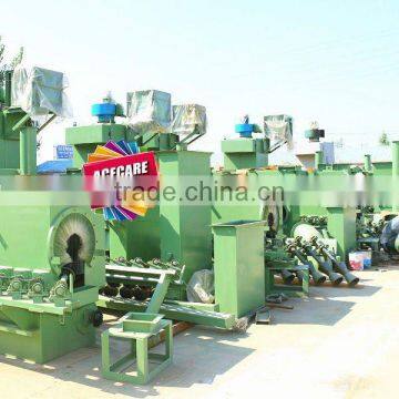 Shot blasting machine for steel profile