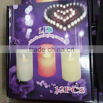 Wholesale Battery Operated Flickery Flameless Plastic LED Tealight Candle
