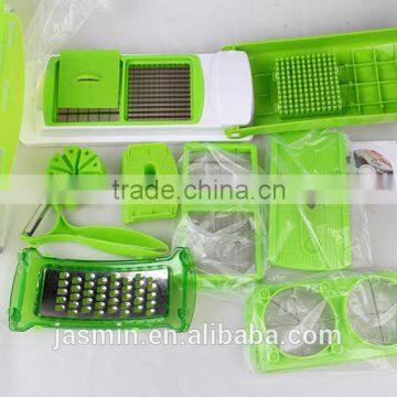 2016 new hot sell 10 kinds of function shredder multifunction of vegetables kitchen tool set