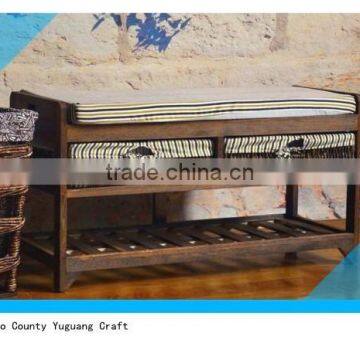 Wooden Shoe Cabinet Shoe Rack Box Drawers Storage Rack photo-2