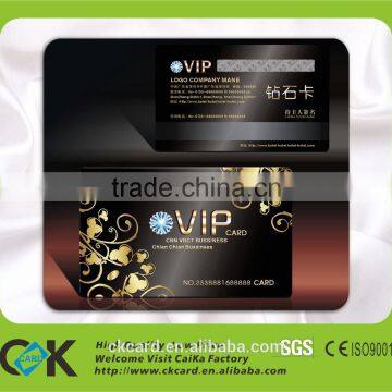 High quality! Custom CR80 size vip card design with CMYK printing in big discount