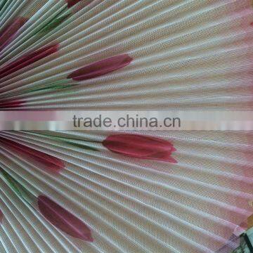 Colorful pleated window screen/printed pleated screen/color pleated screen