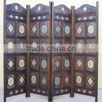 Living Room Wooden Screen Panel Divider