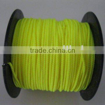 Polyester braided rope on spool