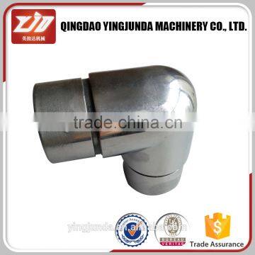 factory price stainless steel handrail fitting 90 degree elbow pipe connector supplier