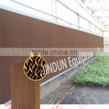 gutter type tunnel solar greenhouse use evaporative paper cooling pad