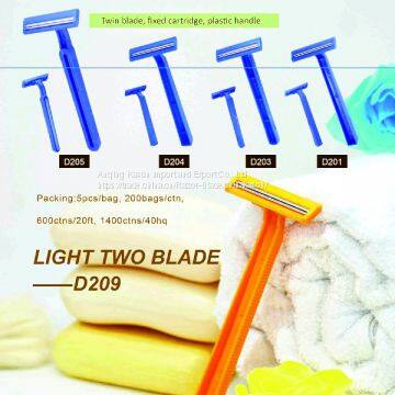 Disposable Razor With 2 Blade Razor