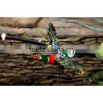 Set of 2 Multi Colored Bird stake