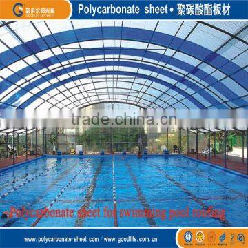 polycarbonate sheet for swimming pool coverings