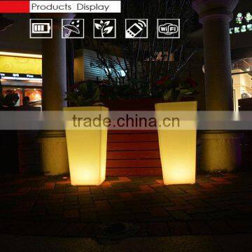 Factory Direct Sale RGB Color Changing Remote Control Flower Pot photo-2