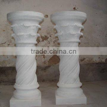 Good Quality Round Marble Column Marbe House Pillars Designs photo-4