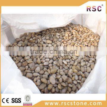 White round pebble stone for gardening on sale