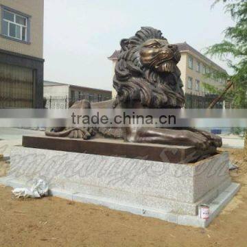 Large Outdoor Brass Lion Sculpture photo-2