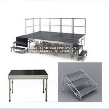 portable Stage with Aluminum Legs for Events