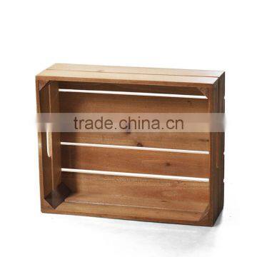 2016 Hot Sale Wholesale Factory Price Natural Wood Box Fruit Crate Wooden Vegetable Crates / Storage photo-6
